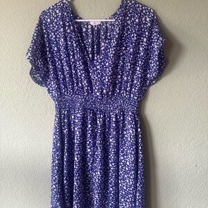 Sienna Sky Floral Blue and White Dress